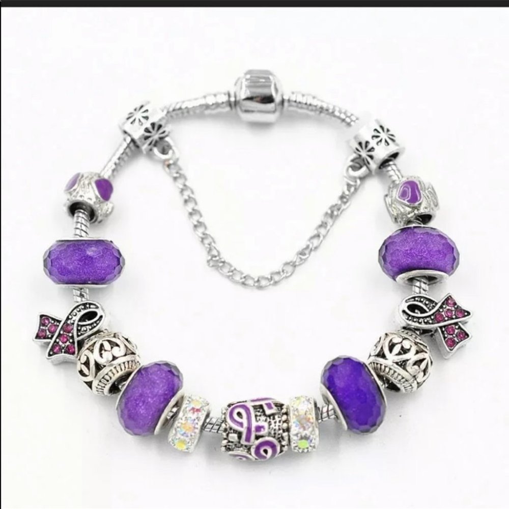 New 20g Amethyst Beautiful Bracelet - Picture 2 of 6